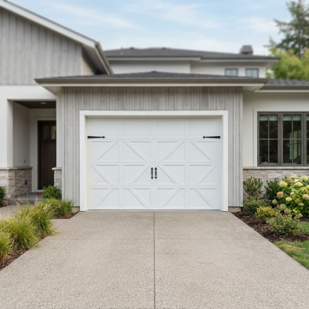 White Carriage garage door